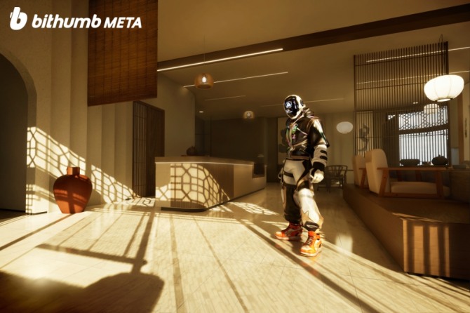 빗썸의 자회사 빗썸메타가 언리얼5 엔진을 사용해 만든 메타월드 '네모월드' 티저 영상 캡처 이미지. 사진=빗썸