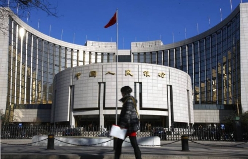 중국 인민은행은 20일(현지시간) 사실상 기준금리인 대출우대금리를 동결했다. 사진은 중국인민은행 전경. 사진=AP/뉴시스