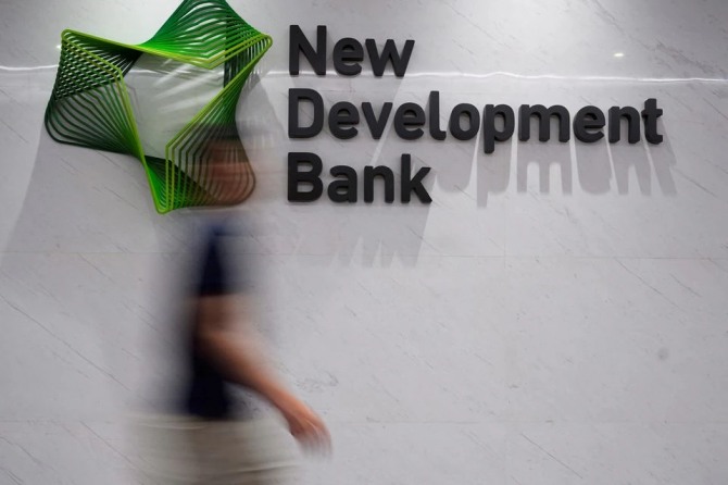 중국 상하이에 있는 신개발은행(NDB) 본사. 사진=로이터
