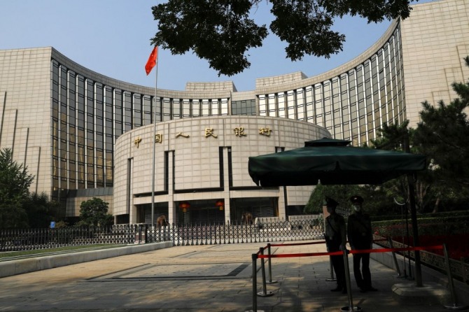 중국 베이징 소재 중국인민은행 본부 건물 전경. 사진=로이터