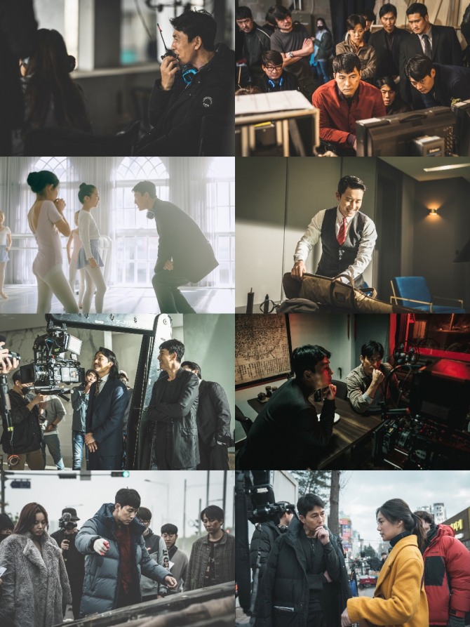 배우 정우성의 (장편)감독 데뷔작 영화 ‘보호자’ 제작사와 배급사가 촬영장 분위기를 엿볼 수 있는 현장 비하인드 스틸컷을 최근 공개했다. 사진=에이스메이커무비웍스