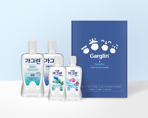 동아제약이 온가족 구강케어를 위한 '가그린 가족세트'를 출시했다고 31일 밝혔다. 가족세트 구성품 모습. 사진=동아제약