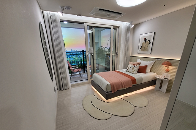 단지 내부에 오픈형 발코니가 있는 일부모델 전경. 사진=글로벌이코노믹