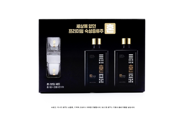 프리미엄 숙성 증류주 ‘혼’ 추석 선물세트 제품 이미지. 사진=골든블루