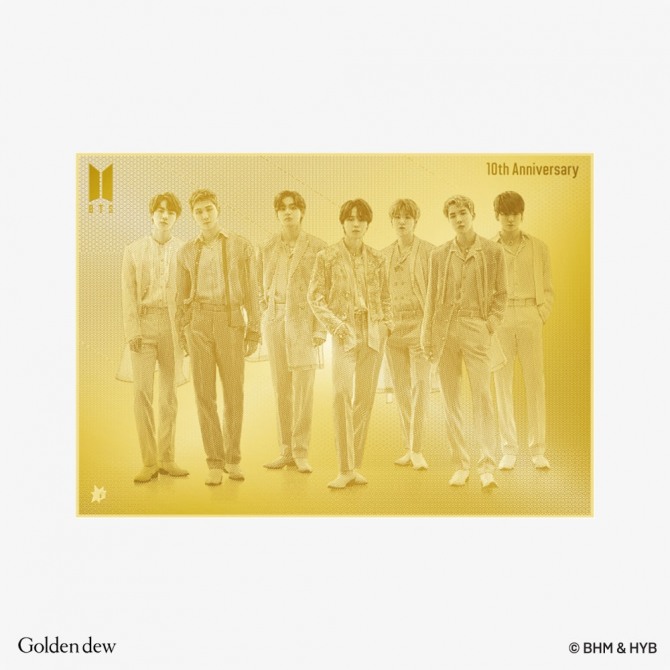 ‘방탄소년단(BTS) 데뷔 10주년 기념 공식 기념메달 2차’  /사진=골든듀