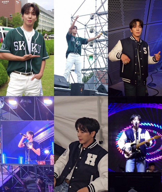 밴드 씨엔블루(CNBLUE) 정용화가 미니 2집 ‘너의 도시’(Your City)로 국내외를 물들인다. 지난 14일 미니 2집 ‘YOUR CITY’를 발매한 정용화는 성균관대학교와 서울대학교, 홍익대학교 등 여러 대학교 축제에 참여해 ‘무대 장인’임을 입증했다. 오는 19일 국민대학교 축제 무대에도 오른다. 사진=FNC엔터테인먼트