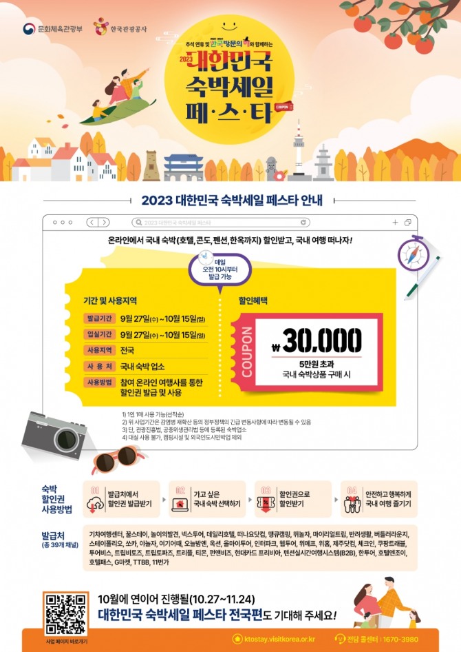 숙박세일페스타 포스터  /사진=한국관광공사