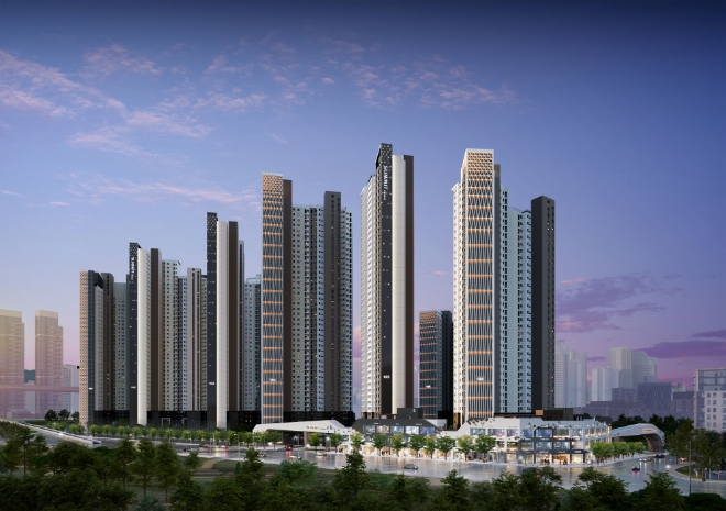 대우건설 부산 '더 비치 푸르지오 써밋' 투시도. 사진=대우건설