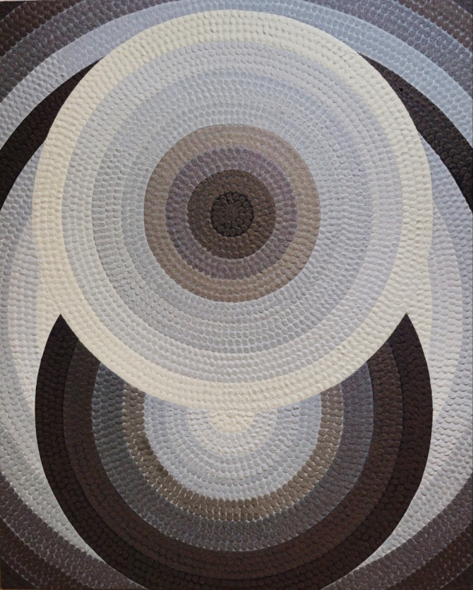 박종용 작 무제(결) 116.8×91.0cm Mixed media.  2023