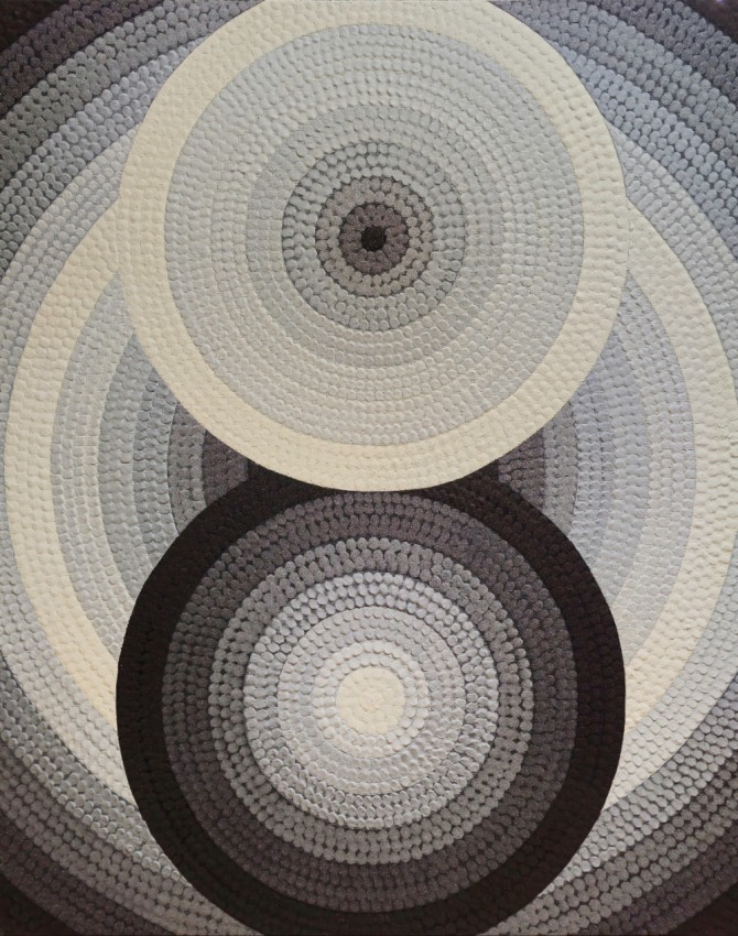 박종용 작 무제(결) 116.8×91.0cm Mixed media.  2023