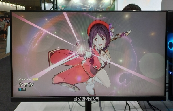 도쿄 게임쇼 2023 브레이커스 시연 버전 화면을 캡처한 것. 캐릭터는 '시온'. 사진=이원용 기자