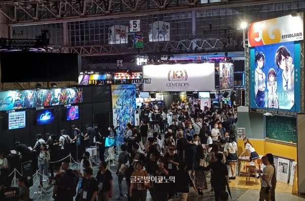 도쿄 게임쇼 2023이 열린 마쿠하리 멧세 전시장 전경. 사진=이원용 기자