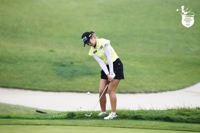 이정은6의 어프로치. 사진=KLPGA