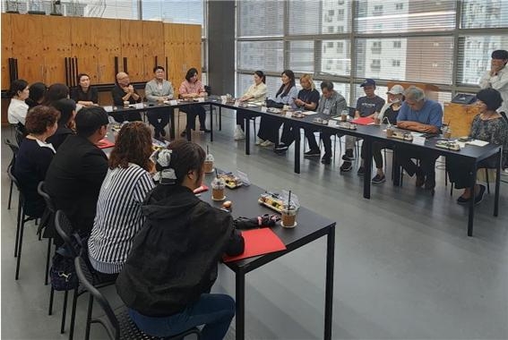 부평구는 지난 18일 로이문화예술실용전문학교에서‘2023년 기존상권 살리기 컨설팅’ 워크숍을 진행했다. 사진=부평구
