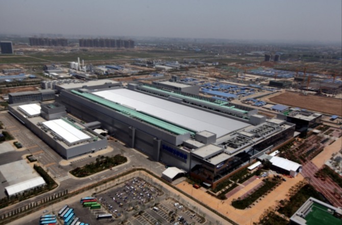 중국 시안에 있는 삼성전자 반도체 공장 전경. 사진=삼성전자