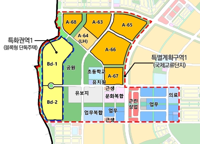 평택 고덕 토지이용계획도. 사진=LH