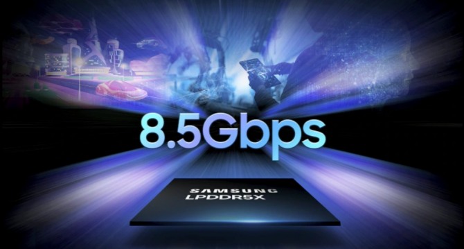 삼성전자의 LPDDR5X램. 사진=삼성전자