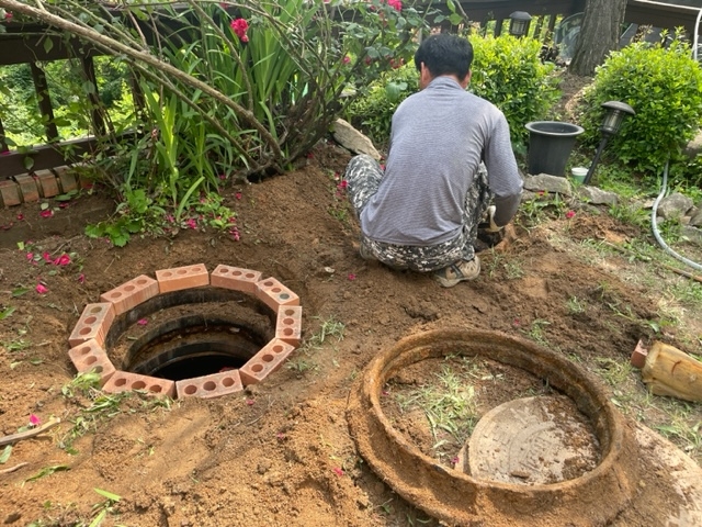 소규모 개인 하수처리시설 개선 현장 모습. 사진= 용인특례시