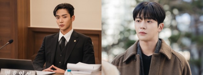 ‘이 연애는 불가항력’ 로운(본명 김석우·SF9 전 멤버)의 변호사 스타일링이 눈길을 끈다. 배우 로운은 현재 방송 중인 JTBC 수목드라마 ‘이 연애는 불가항력’에서 변호사 장신유 역을 맡았다. 장신유는 반듯하고 준수한 외모에 다이아몬드 스펙까지 갖춘 빈틈없이 완벽한 인물이다. 로운은 이러한 캐릭터를 표현하기 위해 비주얼적인 부분에 대한 노력도 아끼지 않았다. 사진은 ‘이 연애는 불가항력’ 로운 스틸컷. 사진=SLL·씨제스스튜디오