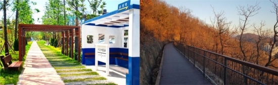 수인선 도시바람길숲과 만수산 무장애 도시숲. 사진=인천시