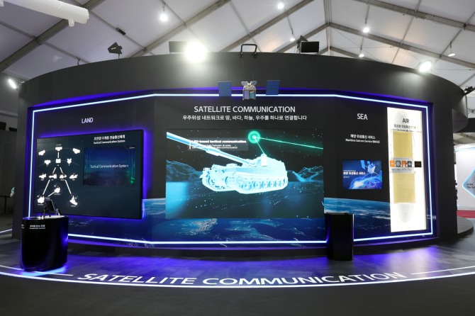 한화시스템이 선보이는 저궤도 통신위성 네트워크 솔루션. 사진=한화시스템