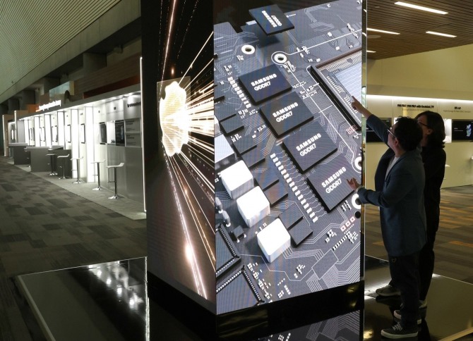 '삼성 메모리 테크 데이 2023' 현장 부스 사진. 사진=삼성전자