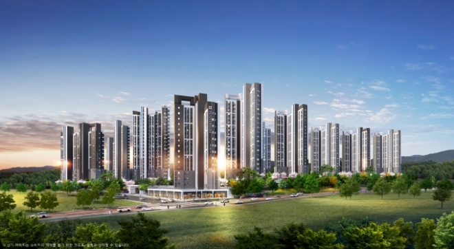 동탄신도시 금강펜테리움 7차 센트럴파크 투시도. 사진=금강주택