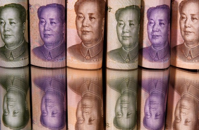 중국 위안화 지폐. 일러스트=로이터