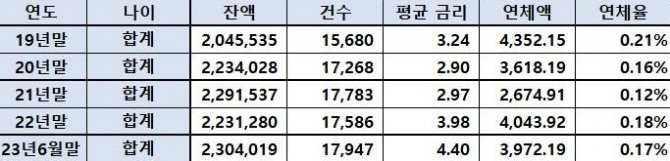 국내 4대 시중은행 외국인 주택담보대출 현황(단위: 건, 백만원). 자료=국토교통부