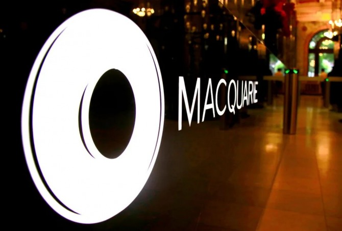 호주 최대 투자은행인 맥쿼리 금융그룹 회사 로고(사진=로이터)