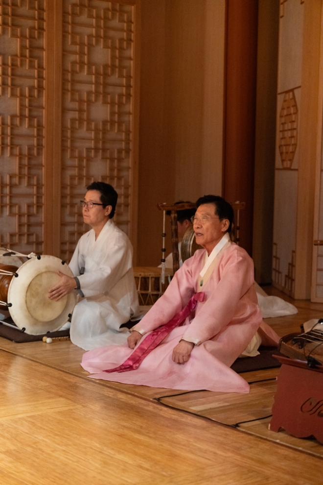 구음(최경만, 삼현육각 예능보유자). 사진=국립국악원
