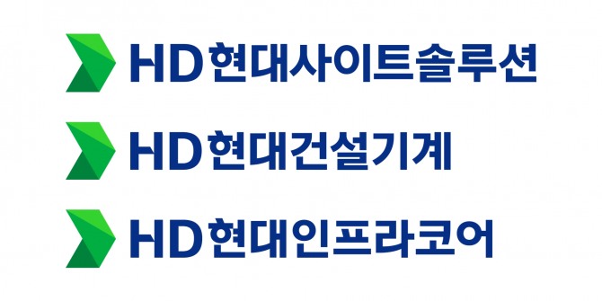 HD현대 건설기계 3사 CI. 사진=HD현대