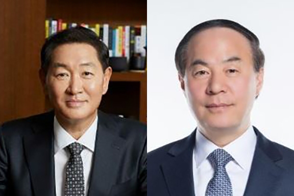한종희 삼성전자 대표이사 부회장 겸 DX부문장과 생활가전사업부장(왼쪽), 전영현 삼성전자 미래사업기획단장 부회장. 사진=삼성전자