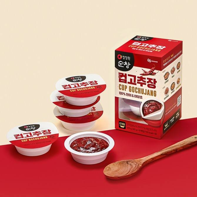 대상㈜ 청정원, 편의성과 휴대성 높인 ‘순창 컵고추장’ 출시  /사진=대상㈜ 
