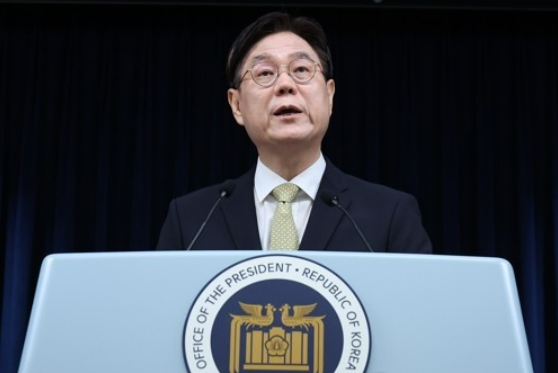 지난 6월 서울 용산 대통령실 청사에서 당시 대통령실 국정기획수석이던 이관섭 수석이 민간단체 보조금 감사 결과를 브리핑하고 있다. 사진=연합뉴스  