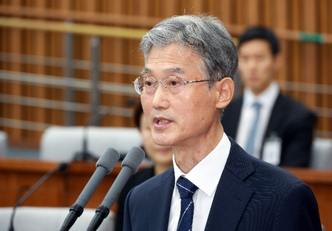 조희대 대법원장 후보자가 5일 국회에서 열린 인사청문회에서 발언하고 있다. 사진=연합뉴스