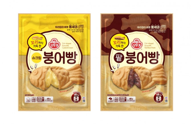 오뚜기 꼬리까지 가득 찬 붕어빵 2종  /사진=오뚜기