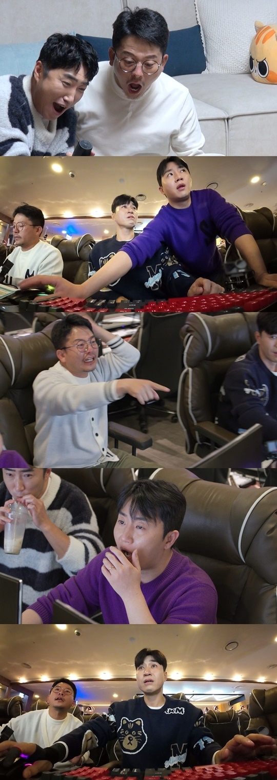 김준호가 '티켓팅 어벤져스'를 결성해 임영웅 콘서트 티겟팅에 도전한다. 예비 장모님인 김지민 어머니에게 점수를 얻기 위해서다. '티켓팅 어벤져스'는 현 PC방 사장 장동민, 프로게이머 출신 홍진호, 행운의 사나이 김종민으로 구성됐다. 사진=SBS 제공