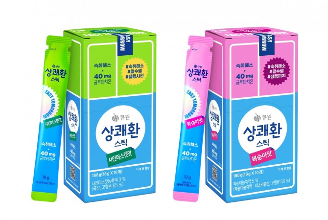 큐원 상쾌환 스틱 신제품 2종  /사진=삼양사