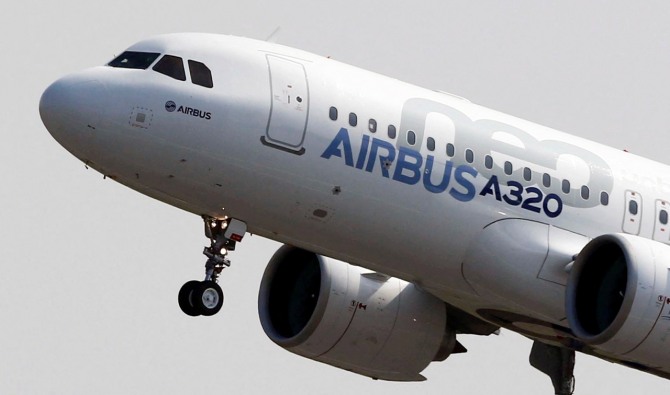에어버스가 사우디아라비아 국영항공사로부터 총 100대 규모의 A320 시리즈 항공기의 신규 발주 계약을 따냈다.  사진=로이터