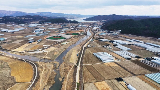 대규모 시스템 반도체 국가산업단지로 지정된 경기도 용인시 처인구 남사읍 일대 모습. 사진=연합뉴스
