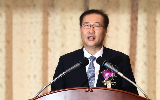 윤석열 대통령이 22일 신임 법무부 장관에 박성재 전 서울고검장(61·사법연수원 17기)을 내정했다. 사진은 2017년 박 전 서울고검장이 퇴임식에서 퇴임사를 하는 모습.사진=연합뉴스