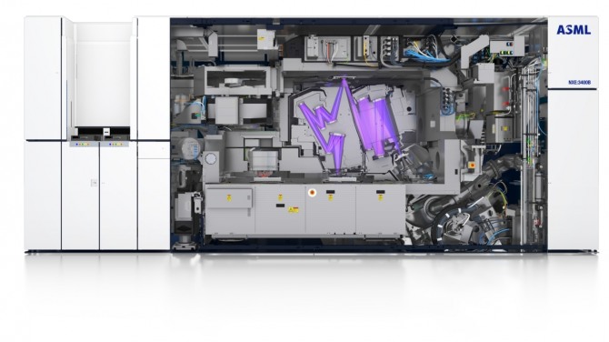 ASML의 EUV 리소그래피장비 모습.  사진=-ASML