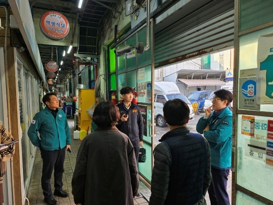 중구, 설 명절 맞이 전통시장 안전점검. 사진=중구