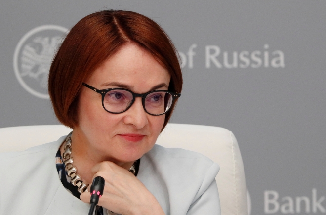 옐비라 나비울리나 러시아 중앙은행 총재. 사진=로이터