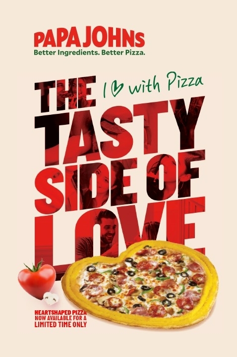 파파존스 피자, 발렌타인데이 기념 ‘하트씬 피자’ 3종 한정판매  /사진=파파존스 피자