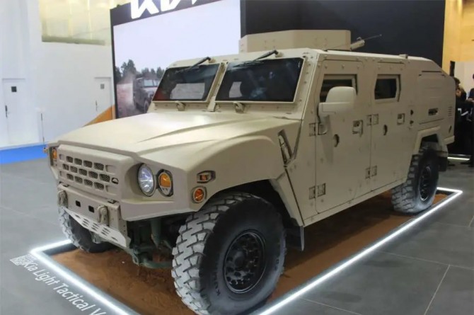 기아자동차가 사우디 리야드에서 개최된 'WDS 2024'에서 선보인 소형전술차량. 사진=Army Recognition