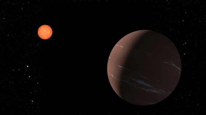 천문학자들이 137 광년 떨어진 우주에 '슈퍼 지구' TOI-715b의 존재를 발견했다. TOI-715b의 외형을 CG로 재구성한 모습.  사진=NASA/칼텍