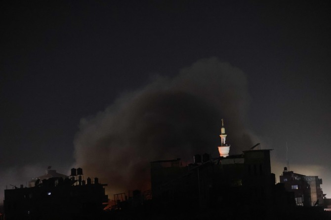 가자지구 남부 라파 폭격. 사진=연합뉴스