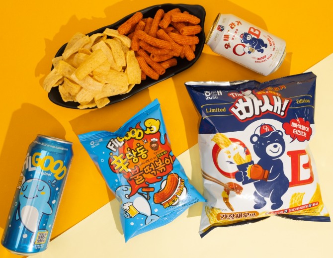 해태제과, 오비맥주 손잡고 더빠새 한정판 출시  /사진=해태제과